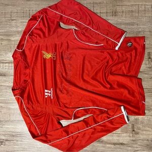 Liverpool 2014-15 Home Jersey Red Long Sleeve Sports Jersey Small men’s